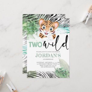 Convites Lion Jungle Cute Segunda Convocação de Aniversá