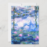 Lírios de Água Rosa Monet 