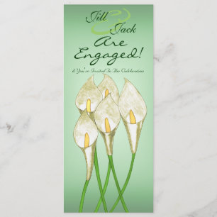 Convites Lírios de Calla (brancos)
