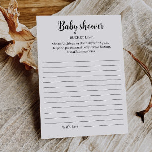 Convites Lista de Desejos para Chá de Bebê Imprimível, 