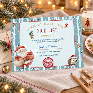 Convites Lista de Presentes de Natal Floresta de Inverno de