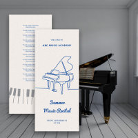 Lista do Programa do Recital de Música de Piano de