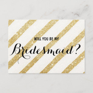 Convites Listra moderna do ouro da escova você será minha