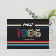 Listra Retro Vintage Cores Primárias 1986