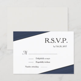 Convites Listras azul marinho branco cinza minimalista rsvp