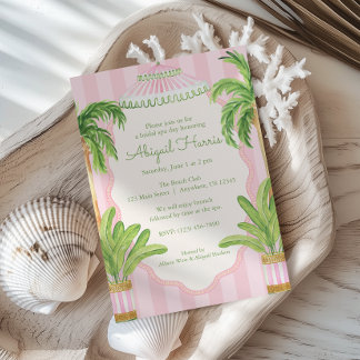 Convites Listras da Cabana Rosa Palm Beach