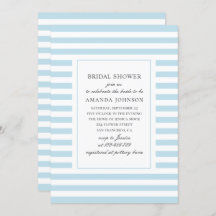 Listras náuticas azuis. Chá de panela com distribu