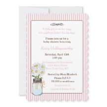 Listras Rosa com Flores no Chá de fraldas do Jar M