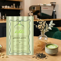 Listras Verde Salvia Ama Você Tanto Chá Verde Baby