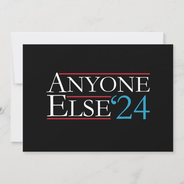 Convites Literalmente Qualquer Outra Eleição Do Presidente  (Frente)