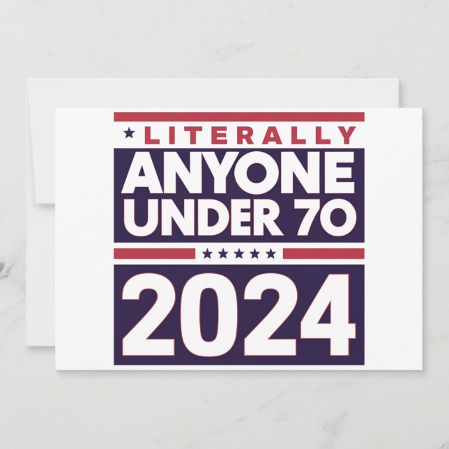 Convites Literalmente Qualquer Outra Pessoa 2024 Presidente (Frente)