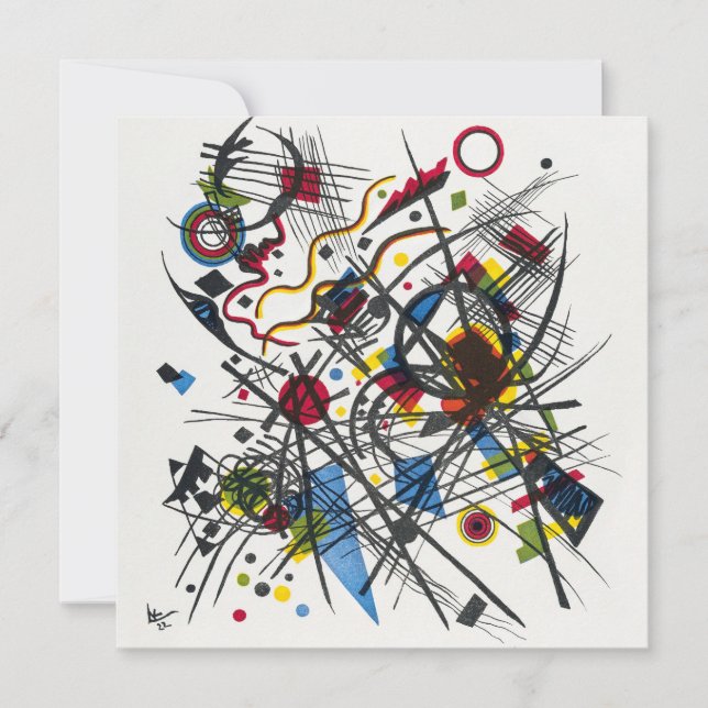 Convites Litografia para Vierte Bauhausmappe por Kandinsky (Frente)