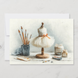 Convites Little Ballerina - Festa de aniversário do Studio 
