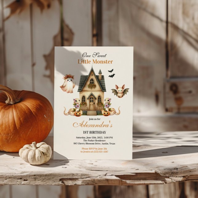 Convites Little Boo Boho Birthday Bash (Criador carregado)