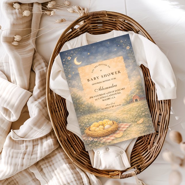 Convites Little Chick Spring Baby Shower (Criador carregado)