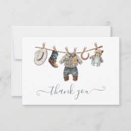 Convites Little Cowboy Western Watercolor