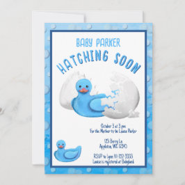 Convites Little Duck Hatching Soon Baby Shower Invitation