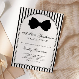 Convites Little Gentleman Bow Tie Baby Shower