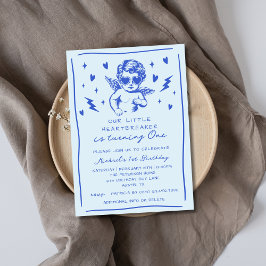 Convites Little Heartbreaker Valentines Boy 1st Birthday