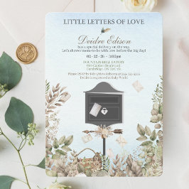 Convites Little Letters Of Love Baby Shower Invitation