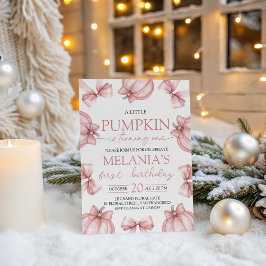 Convites Little Pumpkin Birthday Invite
