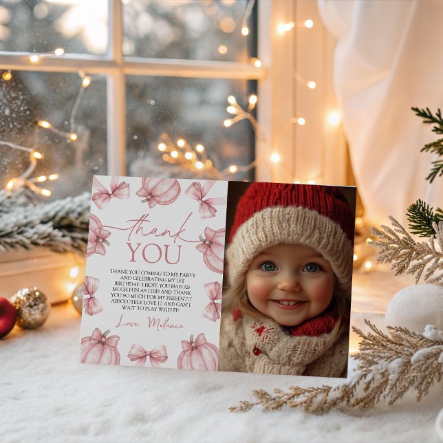 Convites Little Pumpkin Photo Thank You (Criador carregado)