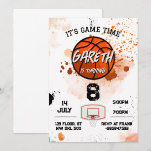 Convites Little Rooker Soccer Marinho Orange Boys Aniversár