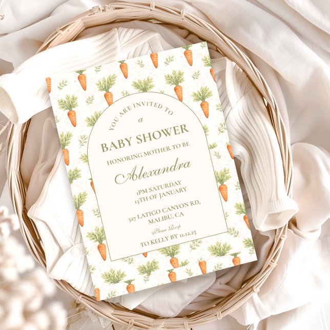 Convites Little Sprout Rustic Garden Baby Shower (Criador carregado)