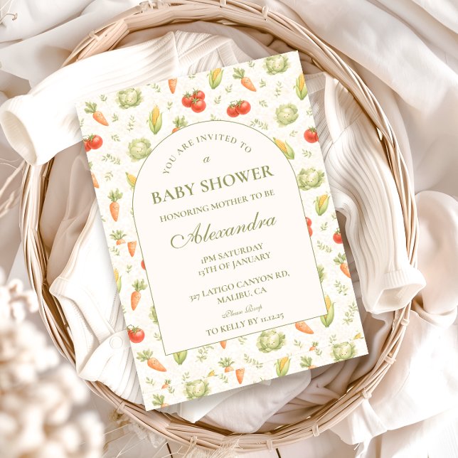 Convites Little Sprout Whimsical Garden Baby Shower (Criador carregado)