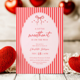 Convites Little Sweetheart Retro Baby Shower Invitation
