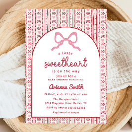 Convites Little Sweetheart Valentine Baby Shower Invitation