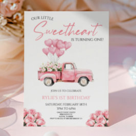 Convites Little Sweetheart Valentine's Day Birthday Party