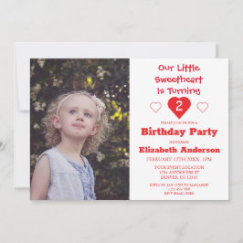 Convites Little Swetheart Birthday