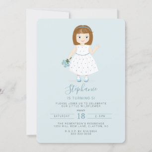 Convites Little Wildflower Birthday