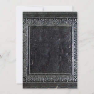 Convites Livro Antigo Preto Caído