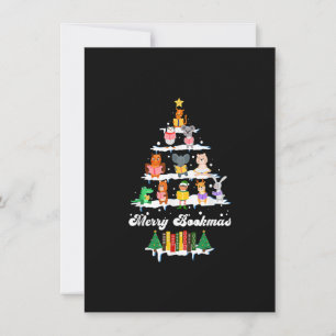 Convites Livro Bibliotecário Livros Sobre Árvore de Natal F