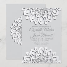 Livro Branco contemporâneo - Mandala Wedding
