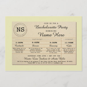 Convites Livro da biblioteca de Bachelorette do itinerário