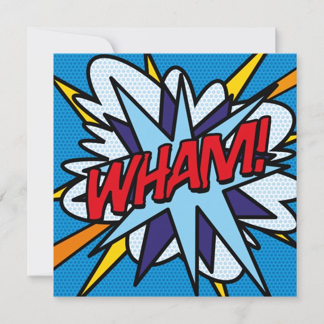 Convites Livro de banda desenhada colorida moderno (Frente)