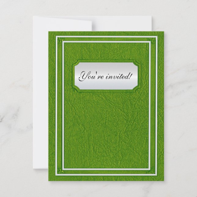 Convites Livro de casamento com capa antiga (Frente)