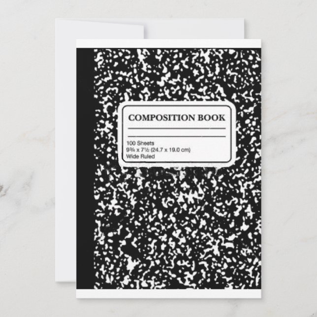 Convites Livro de Composição/Professora Estudante (Frente)