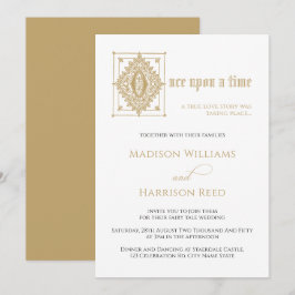 Convites Livro de Contos de Fada sobre Casamento de Bibliot