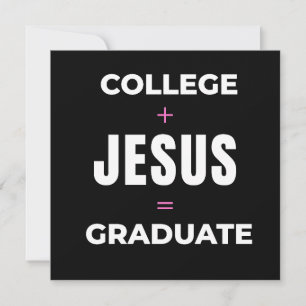 Convites Livro de Visitantes Faculdade + Jesus = Graduado