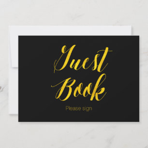 Convites "Livro de Visitas" Sinal de Casamento Chic com Fol