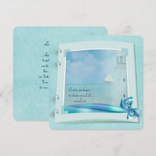 Convites Livro do casamento do farol