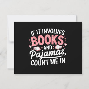 Convites Livro & Pijamas Livro Humorístico Amante de Livros