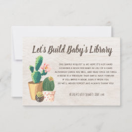 Convites Livro rústico do cacto da flor do deserto para a