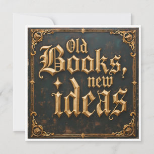 Convites Livros antigos novas ideias
