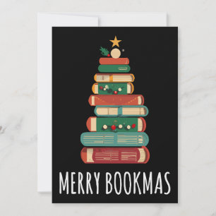 Convites Livros Árvore de Natal Feliz Dia dos Livros