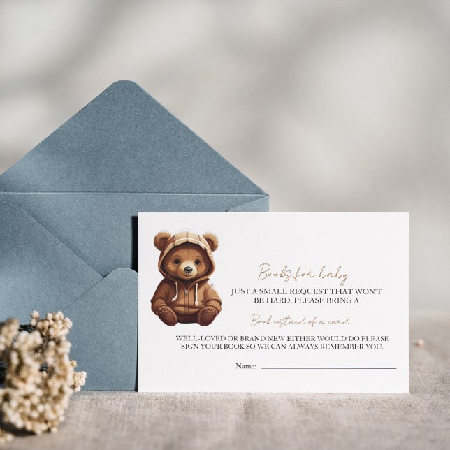 Convites Livros De Bebês De Urso Fotográfico Mínimo E Bonit (Criador carregado)